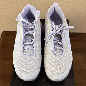 Nike Women's Air Max 720 in Pure Platinum and Oxygen Purple